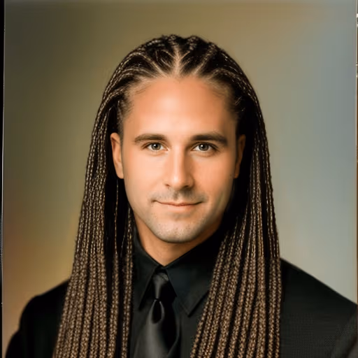 コーンロウブレイドのヘアスタイル画像