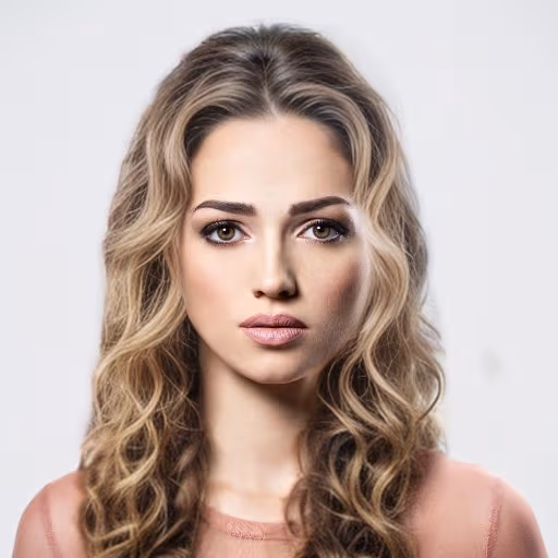 ロングカールヘアの画像