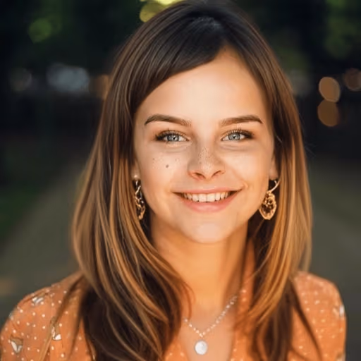 ライトブラウンの髪色