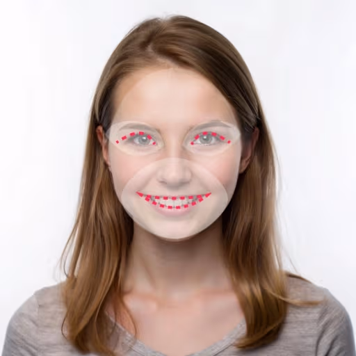 KI-generiertes Standard-Zahnlächeln