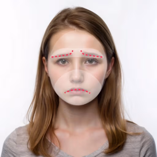 KI-generierter trauriger Ausdruck