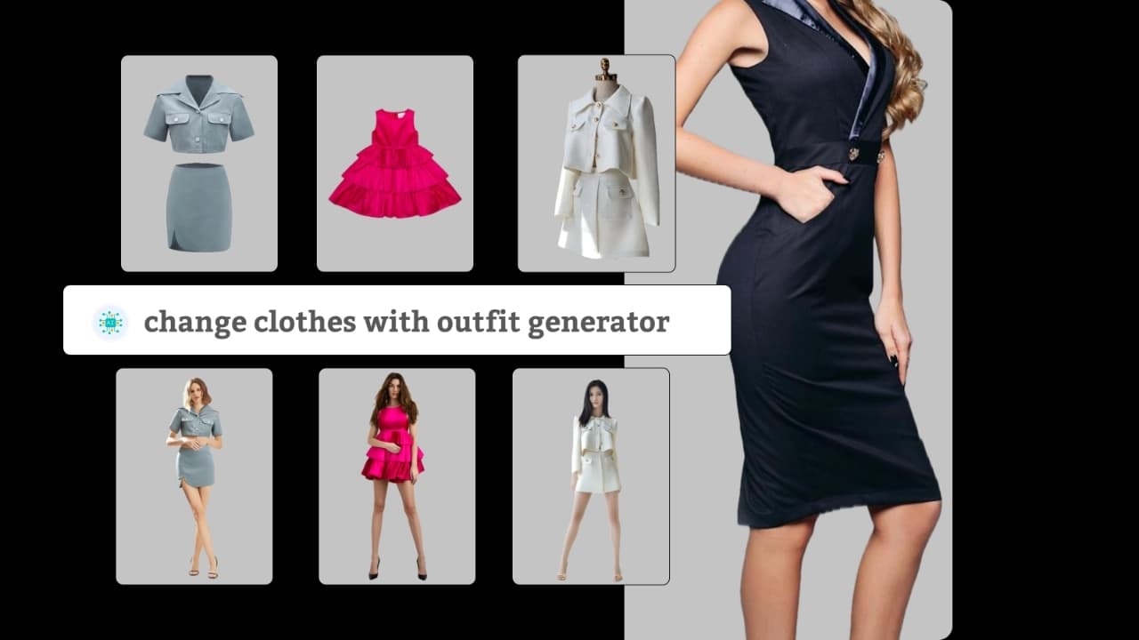 衣類ジェネレーターによる衣類の交換