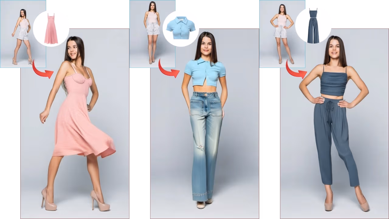 オリジナルの服のモデル画像を作成するために