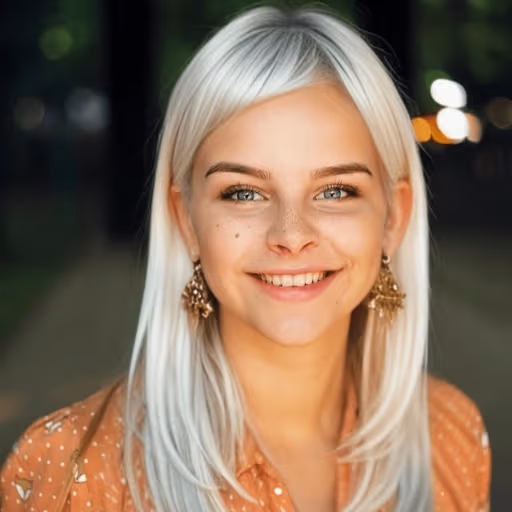 ホワイトの髪色