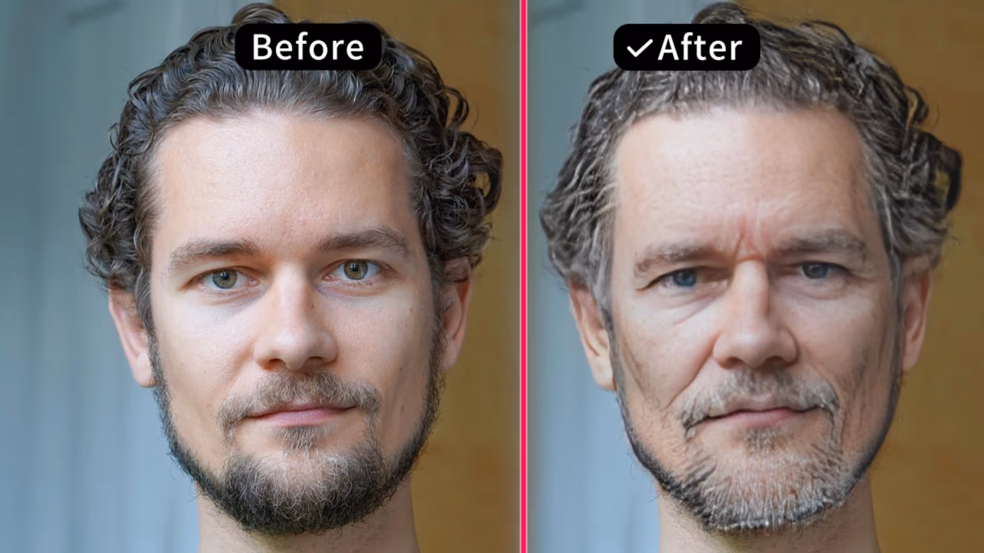 Using AI technology to transform your age, see yourself from 1 to 85 years old, and explore how you look younger or older