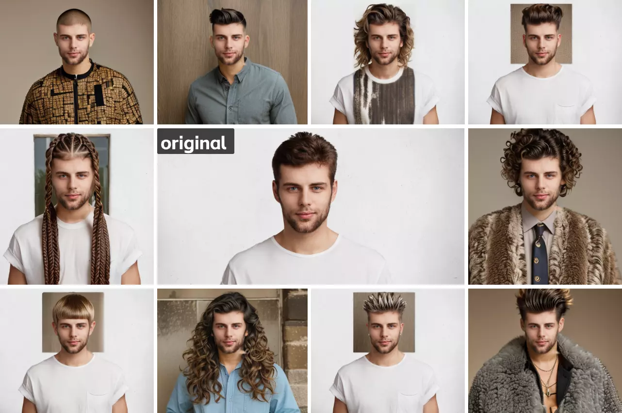 Ефектът от портретни снимки след промяна на косата