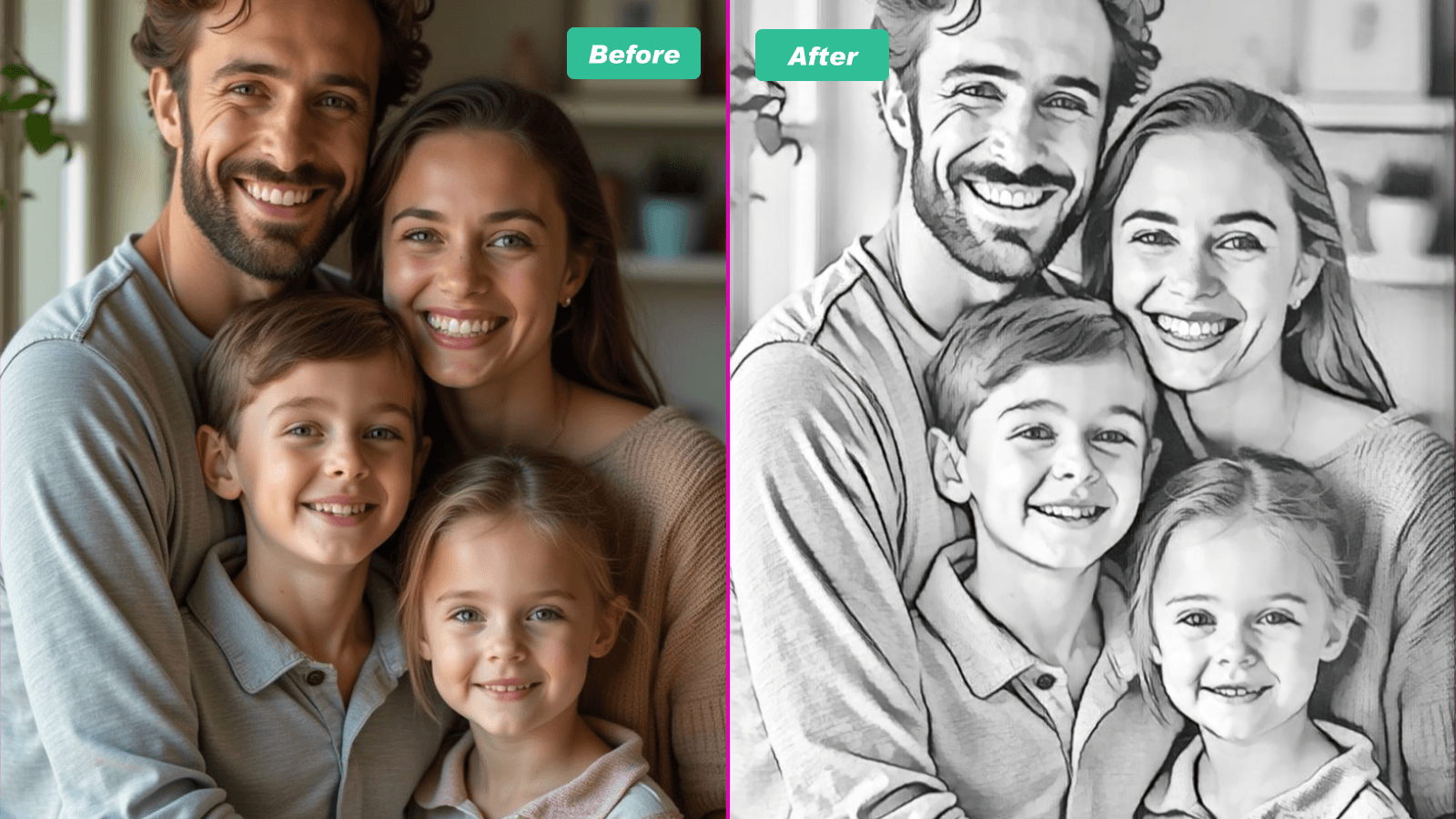 Warm charcoal style sketch